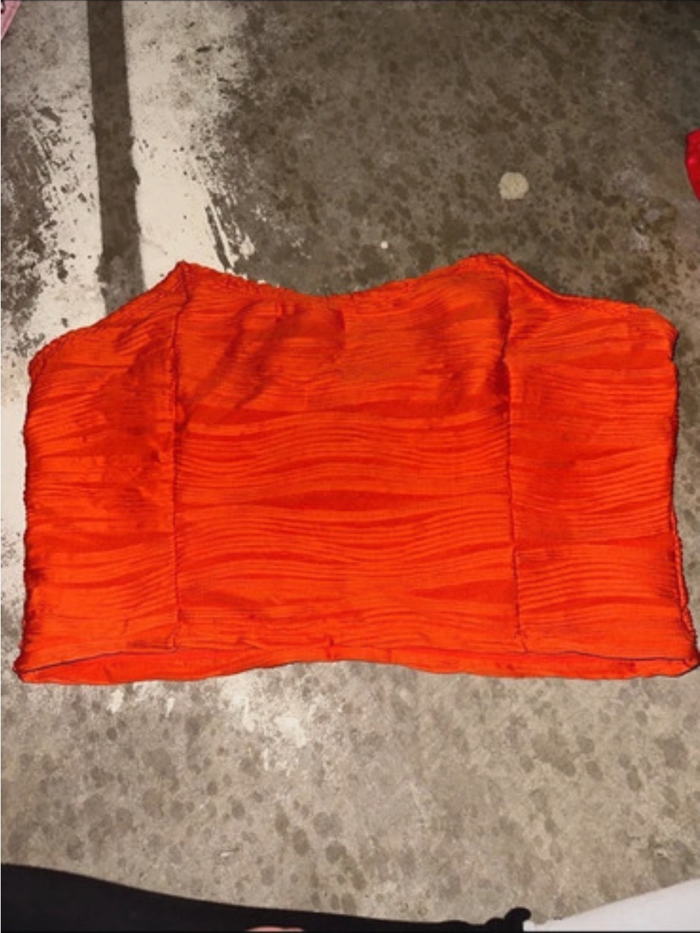 SHEIN curve orange tube top plus size 3X